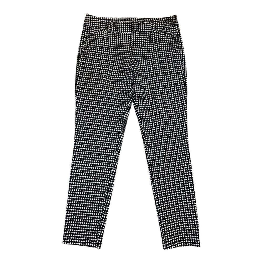 Old Navy Women's‎ Pixie Pant Size 2 Black Houndstooth Skinny Casual